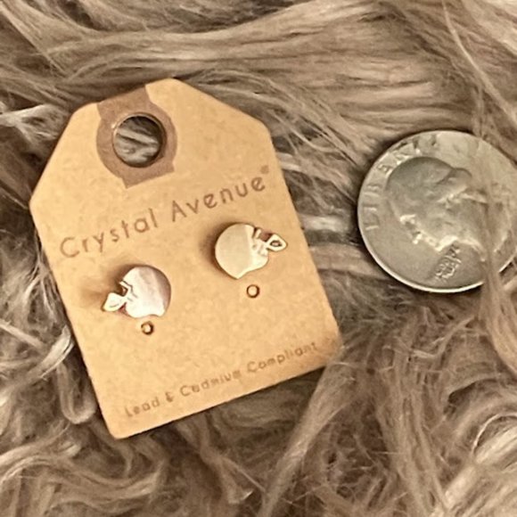 Gold Plated Helmet Studded Earrings - Picture 1 of 2